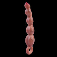 9.8in Big Vibrating Silicone Soft Pulling Beads G Spot Dildo With 3 Motors