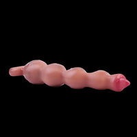 9.8in Big Vibrating Silicone Soft Pulling Beads G Spot Dildo With 3 Motors