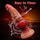 9.8in Dragon Head Big Knot Animal Monster Female Dildo With Suction Cup