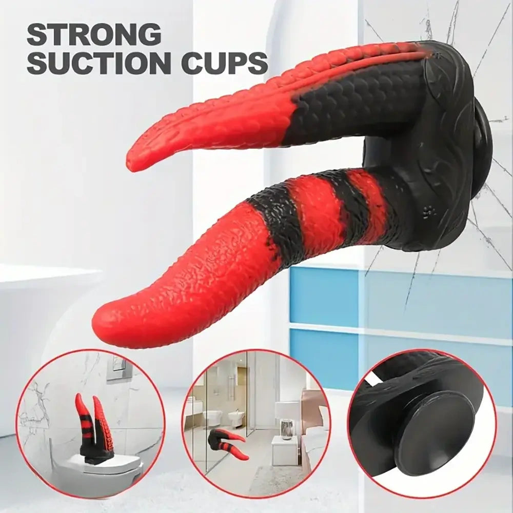 9.8in Dual Heads Monster Big Soft Silicone Dildo For Couples Orgasm Sex