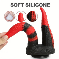 9.8in Dual Heads Monster Big Soft Silicone Dildo For Couples Orgasm Sex