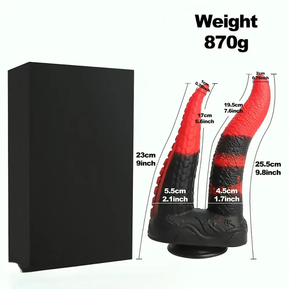 9.8in Dual Heads Monster Big Soft Silicone Dildo For Couples Orgasm Sex