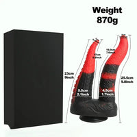 9.8in Dual Heads Monster Big Soft Silicone Dildo For Couples Orgasm Sex