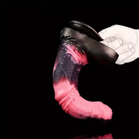 9.8in Fantasy Silicone Big Soft Horse Penis Animal Dildo Adult Sex Toy