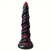 9.8in Fantasy Spiral Cock Dildo Butt Plug For Women G Spot Love Sex Toy