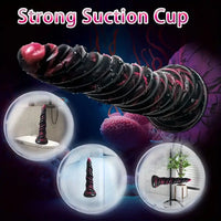 9.8in Fantasy Spiral Cock Dildo Butt Plug For Women G Spot Love Sex Toy