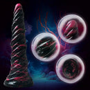 9.8in Fantasy Spiral Cock Dildo Butt Plug For Women G Spot Love Sex Toy