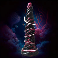 9.8in Fantasy Spiral Cock Dildo Butt Plug For Women G Spot Love Sex Toy