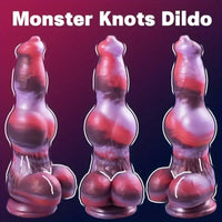 9.8in Monster Dog 2 Big Knots Silicone Soft Big Skintouching Feeling Dildo
