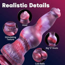 9.8in Monster Dog 2 Big Knots Silicone Soft Big Skintouching Feeling Dildo