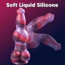 9.8in Monster Dog 2 Big Knots Silicone Soft Big Skintouching Feeling Dildo