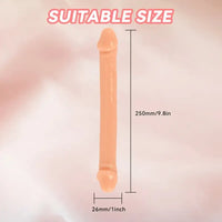 9.8in Realistic Dual-Sided Lifelike Big Dildo For G-Spot Anal Stimulation