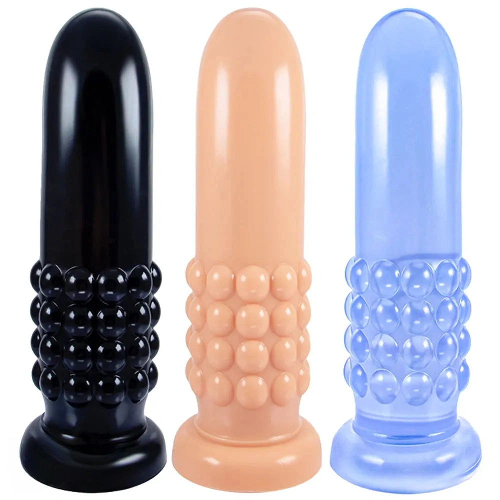 9.8in Spiked Huge Anal Suction Cup Dildo Butt Plug For Women