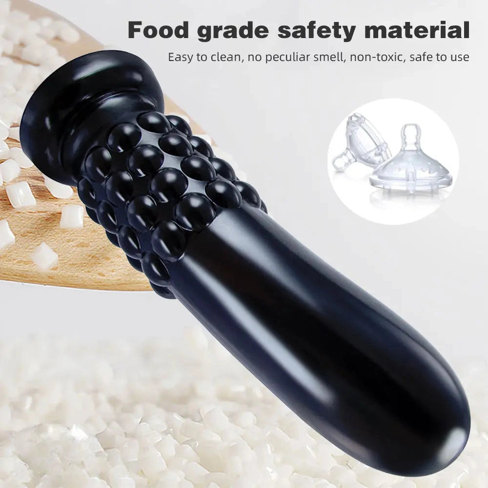 9.8in Spiked Huge Anal Suction Cup Dildo Butt Plug For Women