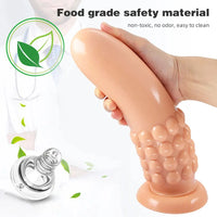 9.8in Spiked Huge Anal Suction Cup Dildo Butt Plug For Women