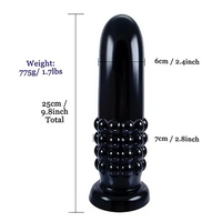 9.8in Spiked Huge Anal Suction Cup Dildo Butt Plug For Women