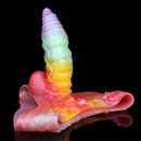 9.92in Sheath Strap on Dildo Silicone Monster Creature Cock Big Dildo