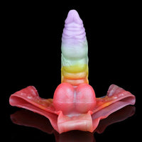 9.92in Sheath Strap on Dildo Silicone Monster Creature Cock Big Dildo
