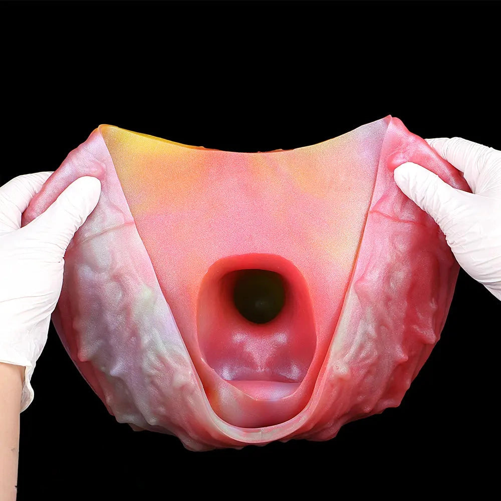 9.92in Sheath Strap on Dildo Silicone Monster Creature Cock Big Dildo