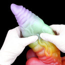 9.92in Sheath Strap on Dildo Silicone Monster Creature Cock Big Dildo