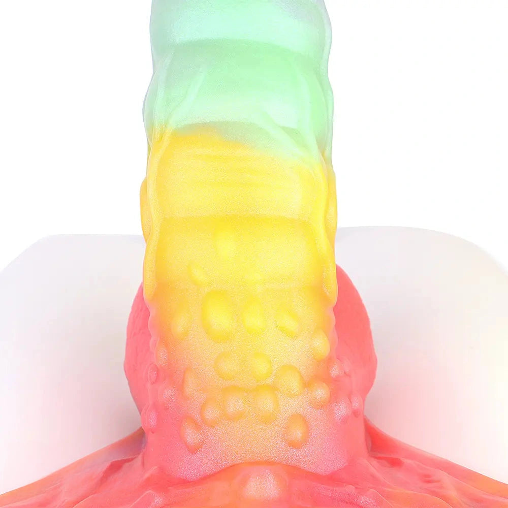 9.92in Sheath Strap on Dildo Silicone Monster Creature Cock Big Dildo