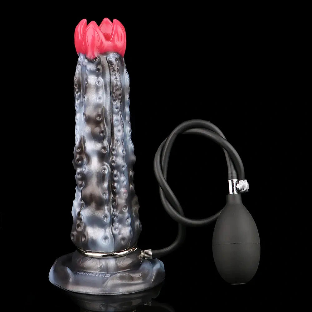 9.92in Tentacle Ovipositor Egg Laying Inflatable Dildo For Adult Masturbation