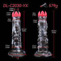 9.92in Tentacle Ovipositor Egg Laying Inflatable Dildo For Adult Masturbation