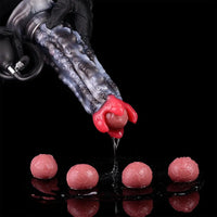 9.92in Tentacle Ovipositor Egg Laying Inflatable Dildo For Adult Masturbation