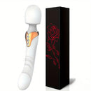 9.96in Dual Motor Silicone Large Wand G-Spot Vibrating Dildo Vibrator