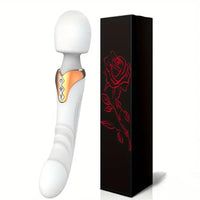 9.96in Dual Motor Silicone Large Wand G-Spot Vibrating Dildo Vibrator
