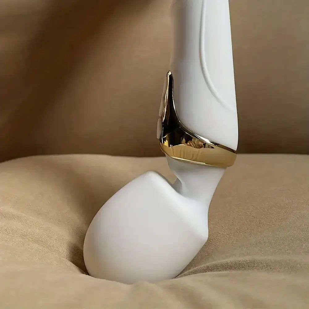 9.96in Dual Motor Silicone Large Wand G-Spot Vibrating Dildo Vibrator