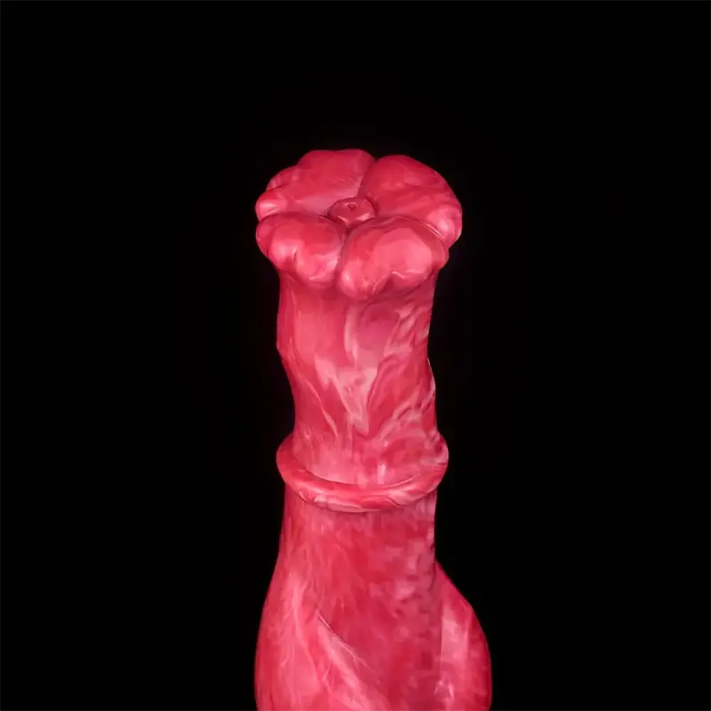 9.96in Soft Silicone Big Knot Petal Horse Dildo For Women Masturbation