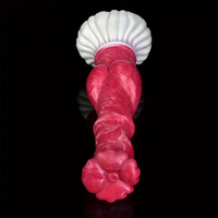 9.96in Soft Silicone Big Knot Petal Horse Dildo For Women Masturbation