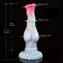 9.96in Soft Silicone Big Knot Petal Horse Dildo For Women Masturbation