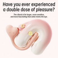 JIUUY Heart-Shaped Dual-End Clitoral Suction & G-Spot Vibrator