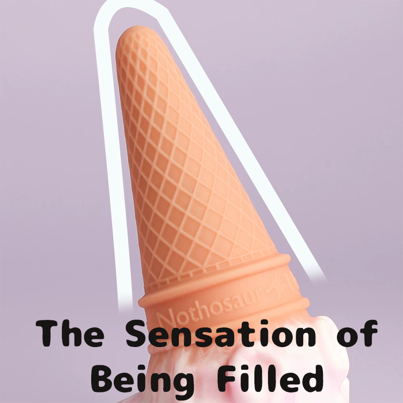 "Melted" Ice Cream Waffle Cone Fantasy Anal Dildo & Plug