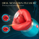 3 in 1 App Remote Control Big Mouth Vibrator With 360° Tongue Licking & Sucking & Vibrating