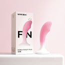 Realistischer Dildo-Analplug aus Silikon mit Farbverlauf in Rosa