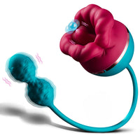 Big Mouth Vibrator 3 In1 Tongue Licking Suction G Spot Vibrator With Vibrating Dildo