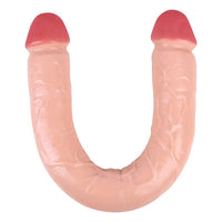 Double-Ended Soft Silicone Simulated Anus Masturbation Dildo