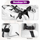 BDSM Bondage Neck to Wrist Restraints Kit with Traction Chain