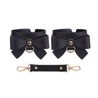BDSM Bowknot PU Leather Bondage Kits Accessories