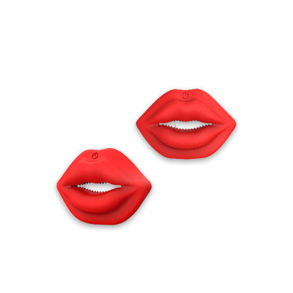 MizzZee Wireless Red Lip Nipple Clamp vibrator With Remote Control Control