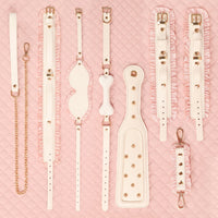 BDSM Lace Maid Leather Bondage Kit Flirting Sex Tool 6PCS
