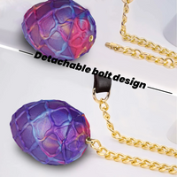 Textured Dragon Egg Silicone Anal Traction Plug