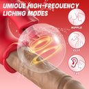Lips Tongue Licking Thrusting G-spot Vibrator
