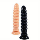 9in Anal Dildo With Thread Twists Flexible Spiral Anal Plug Anus Dilator