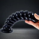 9in Anal Dildo With Thread Twists Flexible Spiral Anal Plug Anus Dilator