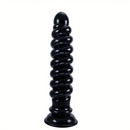 9in Anal Dildo With Thread Twists Flexible Spiral Anal Plug Anus Dilator