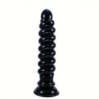 9in Anal Dildo With Thread Twists Flexible Spiral Anal Plug Anus Dilator